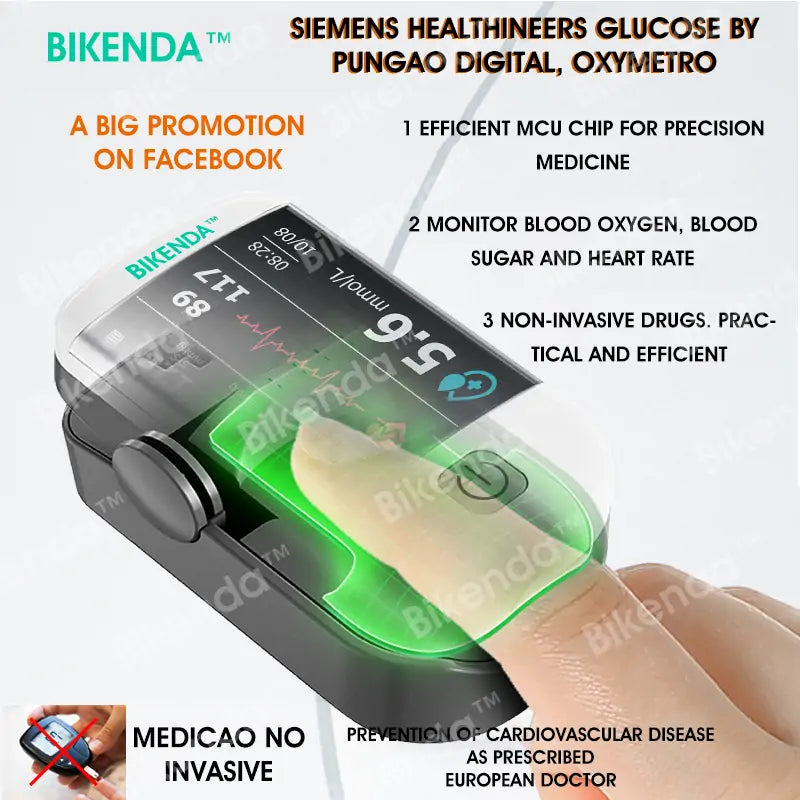 【TIENDA OFICIAL】Medidor de glucosa en sangre láser multifuncional inteligente de última generación Bikenda™ [Precisión del 99,9 %]