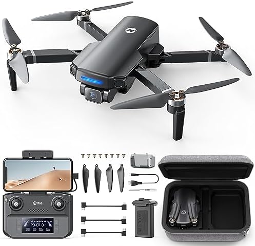 Mini Drone con cámara 4K adecuado para adultos, cuadricóptero de control remoto HS175D con retorno automático