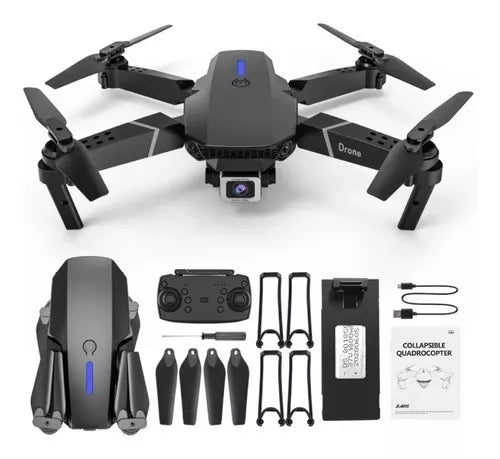 Mini Drone con cámara 4K adecuado para adultos, cuadricóptero de control remoto HS175D con retorno automático