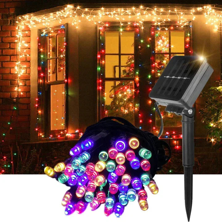 🎄Luces con panel solar navideñas 🎅