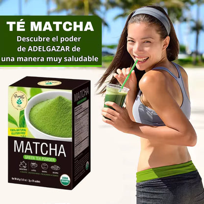 Pierde peso en menos de 7 días - TE MATCHA PREMIUN ADELGAZANTE