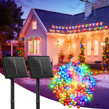 🎄Luces con panel solar navideñas 🎅